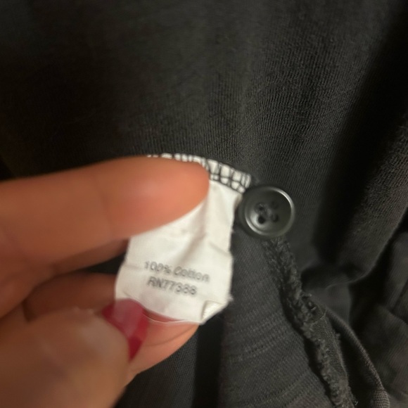 J Crew shirt dress sz XS grey Henley pullover 100% cotton short sleeve casual - Picture 7 of 9